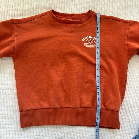 Merrell Good Natured Fleece Women's Orange Crewneck Sweatshirt Size Small - Picture 8 of 9